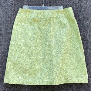 Talbot's light green animal print skirt size 10, natural fabric